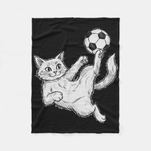 Katze spielt Fußball, Kinder und Jungen Fußball By Fleecedecke