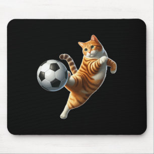 Katze spielt Fußball Kostüm Katzenbesitzer Sportli Mousepad