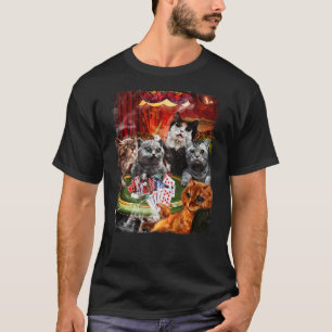 Katze spielt Pokerkarten 1 T-Shirt