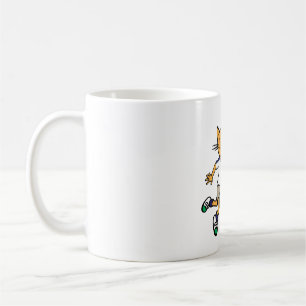 Katze spielt Tennis Kaffeetasse