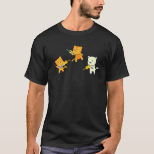 Katze spielt Violine Cello Katze Violinist Cello T-Shirt
