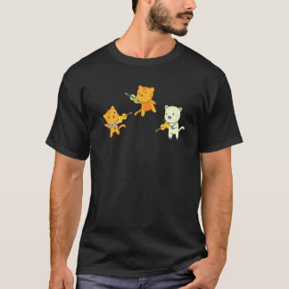 Katze spielt Violine Cello Katze  Violinist Cello  T-Shirt