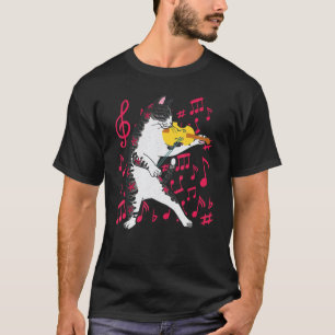 Katze spielt Violine Musikinstrumente Violinist C T-Shirt