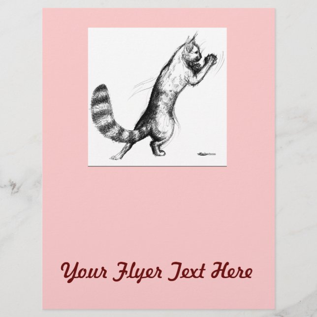 Katze Springing2 Flyer (Vorne)