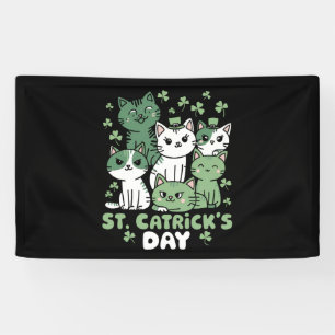 Katze St. Patrick's Day Lustiger Catrick's Day Banner