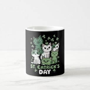 Katze St. Patrick's Day Lustiger Catrick's Day Kaffeetasse