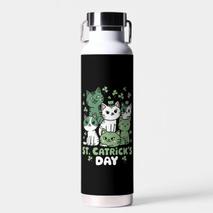 Katze St. Patrick's Day Lustiger Catrick's Day Trinkflasche