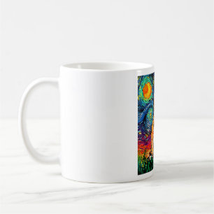 Katze, Starry Night Cat, Womens Cat, Van Gogh Cat Kaffeetasse