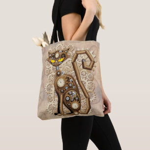 Katze Steampunk Vintage Retro Stil Maschine 