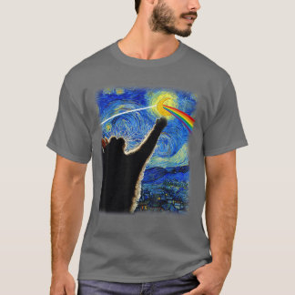 Katze Sternennacht Van Gogh Katzen Geschenke Katze T-Shirt
