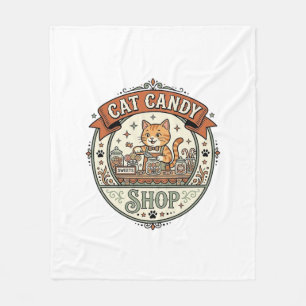 Katze Süßigkeiten Shop Katze Süßigkeiten Shop Katz Fleecedecke