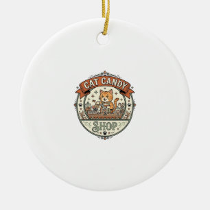 Katze Süßigkeiten Shop Katze Süßigkeiten Shop Katz Keramik Ornament