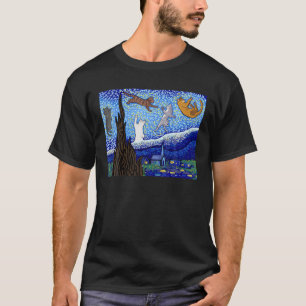 Katze T, Katzenklatsche, Nachtfrauenkatze T-Shirt