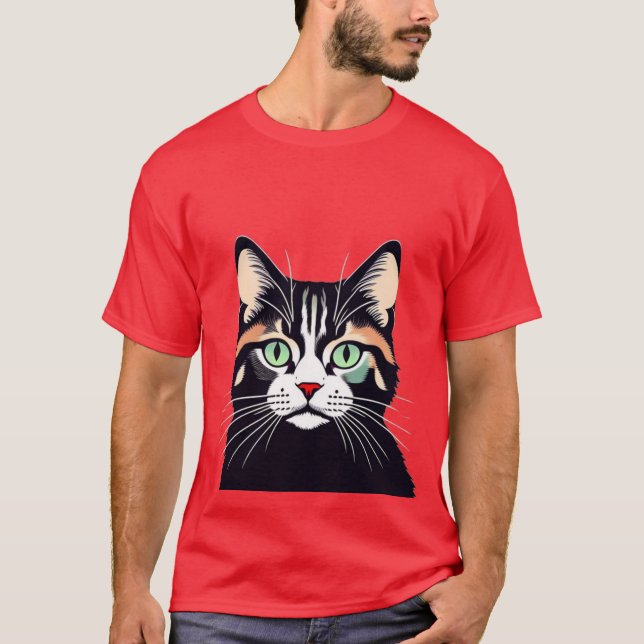 Katze T-Shirt (Vorderseite)