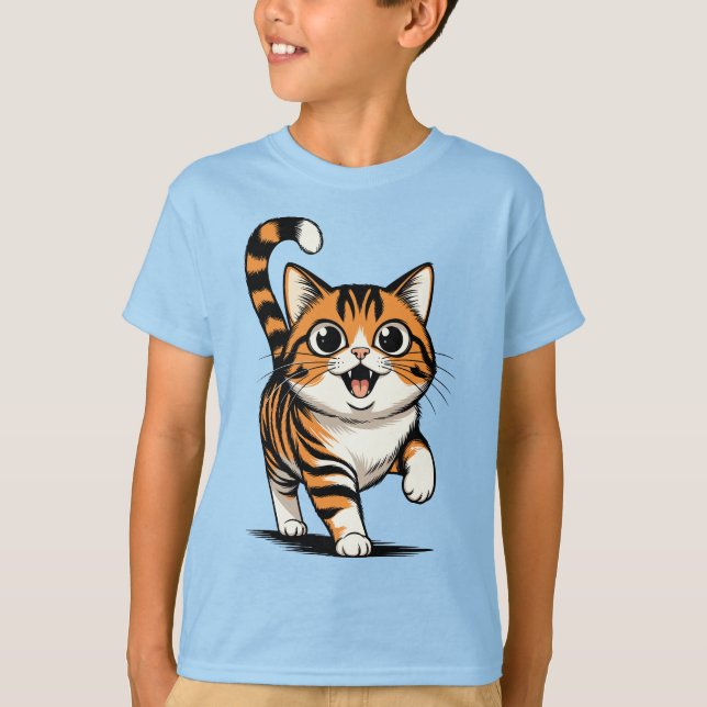 Katze T-Shirt (Vorderseite)