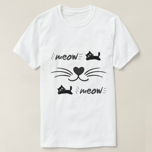 Katze T-Shirt (Design vorne)
