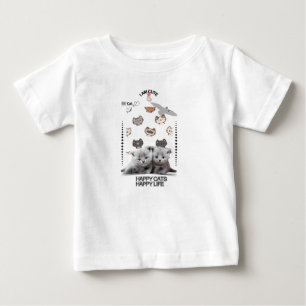 Katze T-Shirt Lustiger Kater süßer Stil