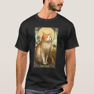Katze Tarot Karte, Die Sonne Tarot Karte, Art Nouv T-Shirt
