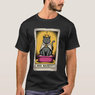Katze Tarot Karte Zisch Majestät Süße Katze Katzen T-Shirt