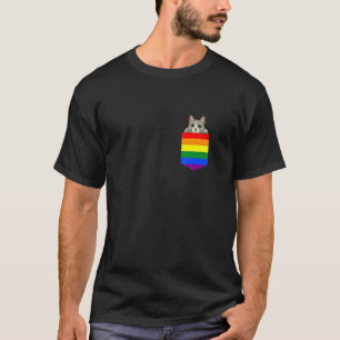 Katze Tasche Lgb Q Regenbogenflagge Gay Pride T-Shirt
