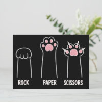 Katze Tier Haustier Liebhaber Schere Stein Papier
