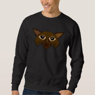 Katze Tier Katze Kitten Print Niedlich Kitkin Catk Sweatshirt