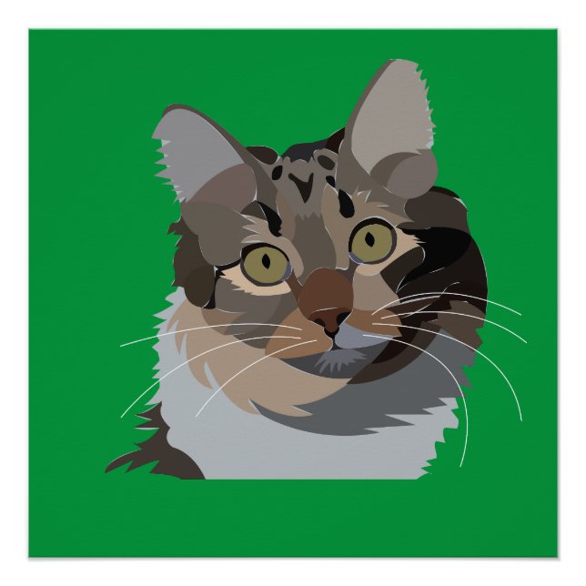 Katze Tier Katze Lover Poster (Vorderseite)