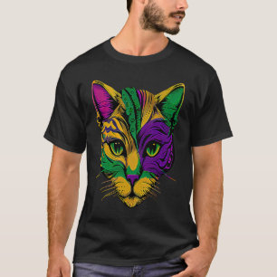 Katze Tier Mardi Gras Karneval Narr Katze Mardi G T-Shirt