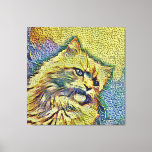 Katze, Tier, Natur Leinwanddruck