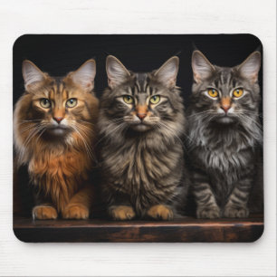 Katze Tier Portrait Natur Schönheit Mousepad