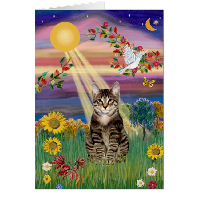 Katze (Tiger) - Herbstsonne (Vorne)