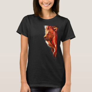 Katze Tiger Schatten Reflexion Stark Fett Tief Gro T-Shirt