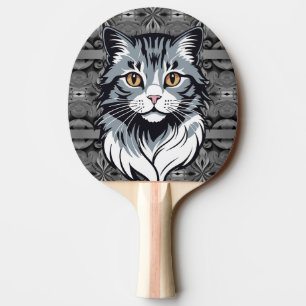 Katze Tischtennis Schläger