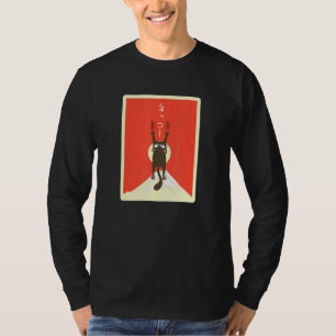 Katze Tränen Landschaft Mt Fuji Hintergrund Japani T-Shirt