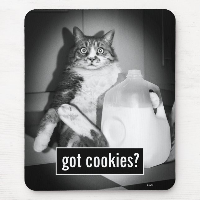 Katze trinkt Milch von Jug Mousepad (Vorne)