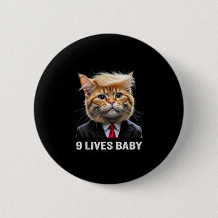 Katze Trump 9 Leben Durch Trump 2024 Sieg Sieg Gew Button