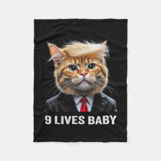 Katze Trump 9 Leben Durch Trump 2024 Sieg Sieg Gew Fleecedecke