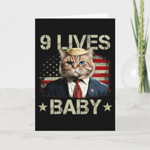 Katze Trump 9 Leben Durch Trump 2024 Sieg Sieg Gew Karte