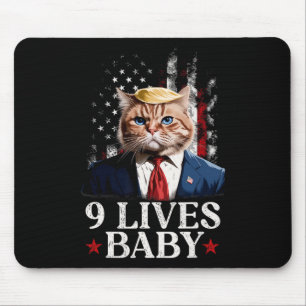 Katze Trump 9 Leben Durch Trump 2024 Sieg Sieg Gew Mousepad