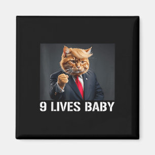 Katze Trump 9 Lebt Baby Funny Cat mit Trump Hair Magnet
