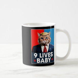 Katze Trump 9 Lebt Baby Funny Vote für Trump Katze Kaffeetasse
