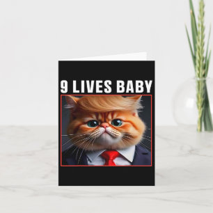 Katze Trump 9 Lebt Baby Funny Vote für Trump Katze Karte