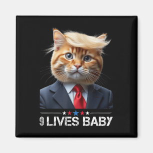 Katze Trump 9 Lives Baby _2 Magnet