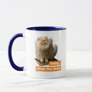 Katze über Grate Tasse