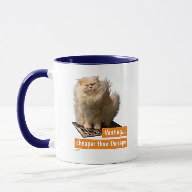 Katze über Grate Tasse (Links)