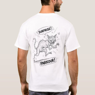 Katze überrascht lustige Illustration Meme Design T-Shirt