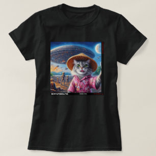 Katze UFO Selfie: Geschenk vom Kitten #11 T-Shirt