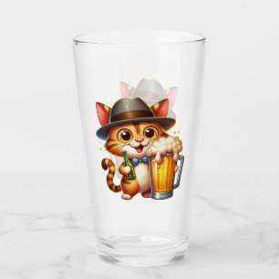 Katze und Bier Clipart-Design-85244 Glas