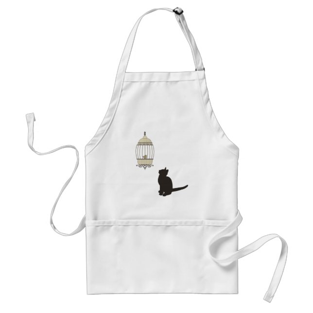 Katze und Birdcage Schürze (Vorne)
