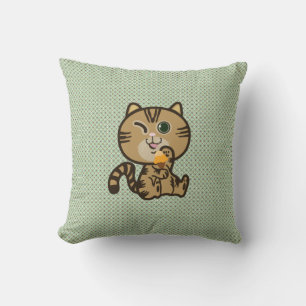 Katze und Eis Kissen